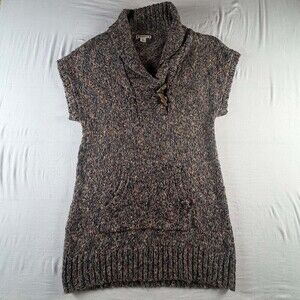 RuffHewn Large Multicolor Knit Sweater Dress Collar